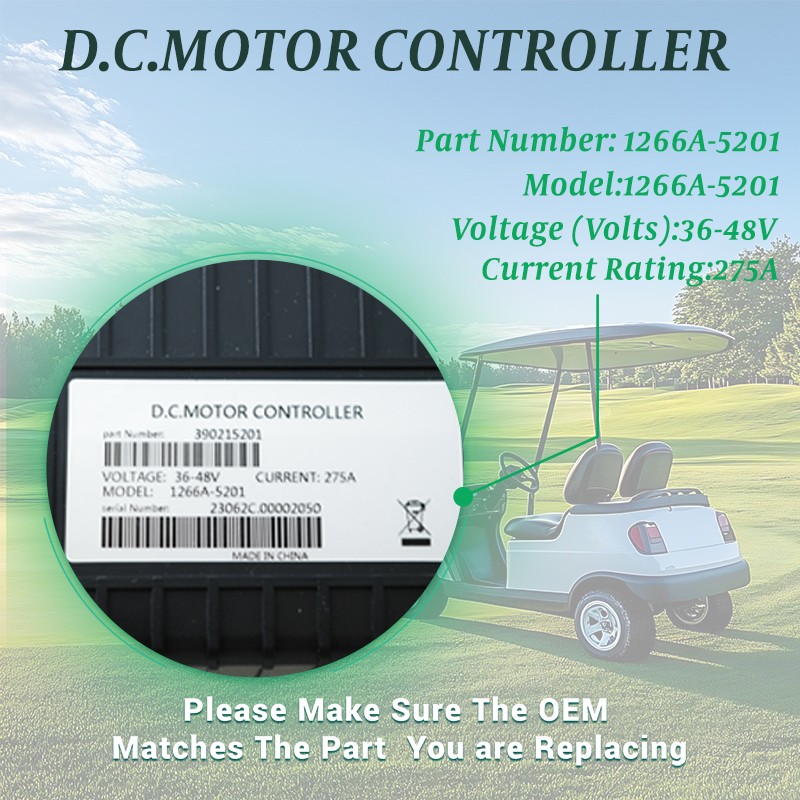 48V 275A DC Motor Controller 1266A-5201 For EZGO Club Car Golf Cart 1266A-5201