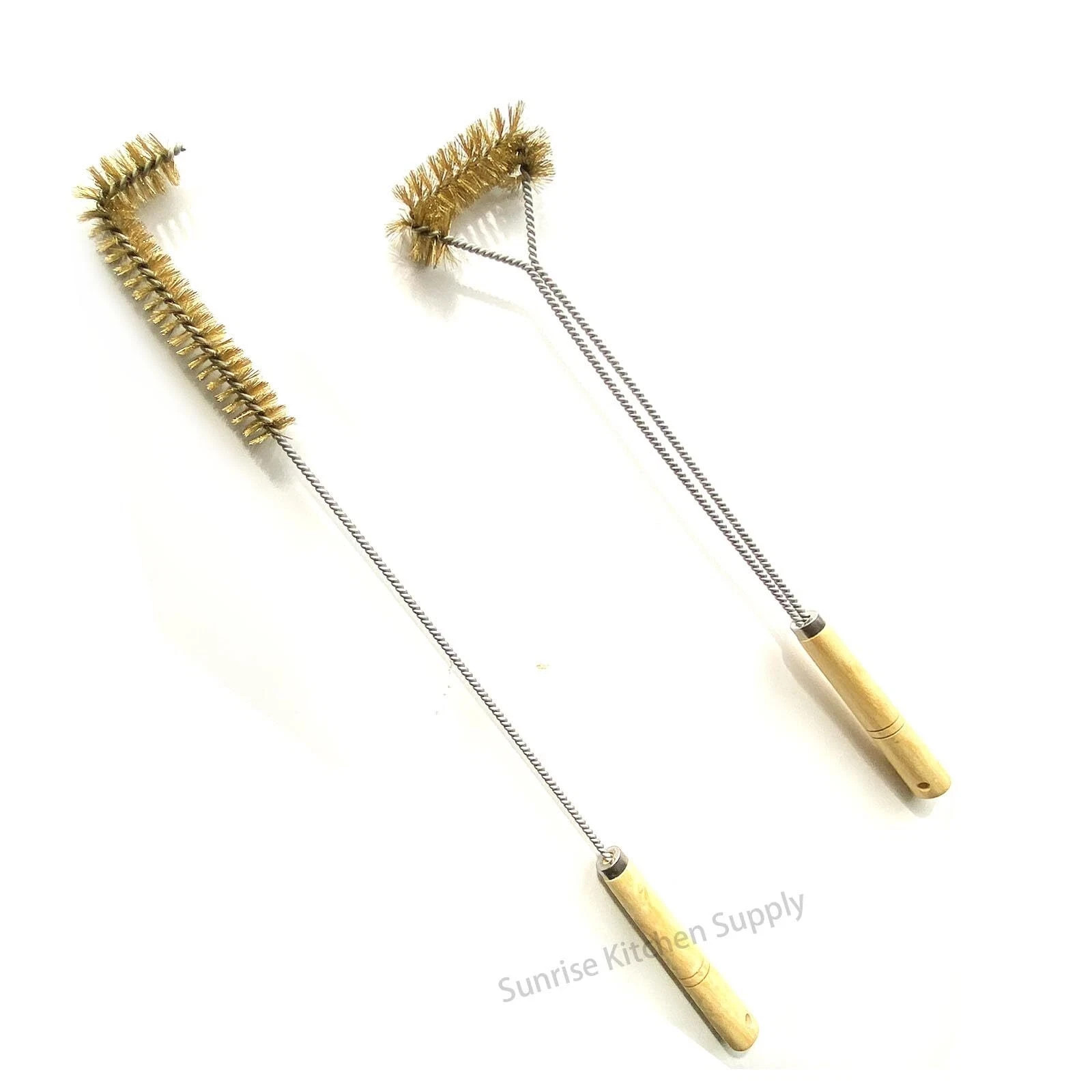 SUNRISE Fryer Brush with Long Handle (Brass)