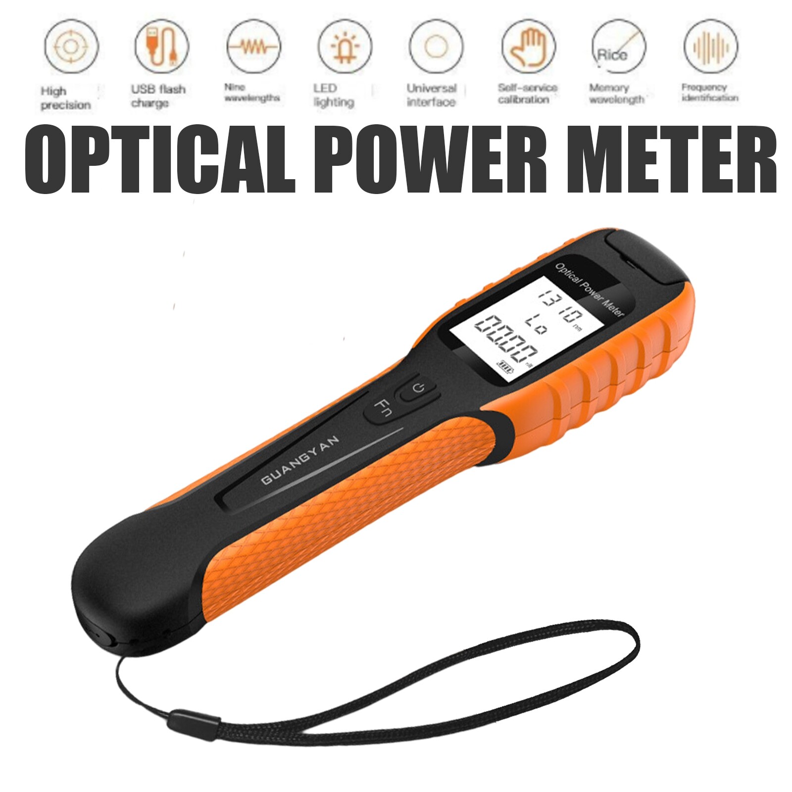 -70~+10dBm G11 Optical Power Meter FC/SC/ST Fiber Optic Fiber Light Meter Portab