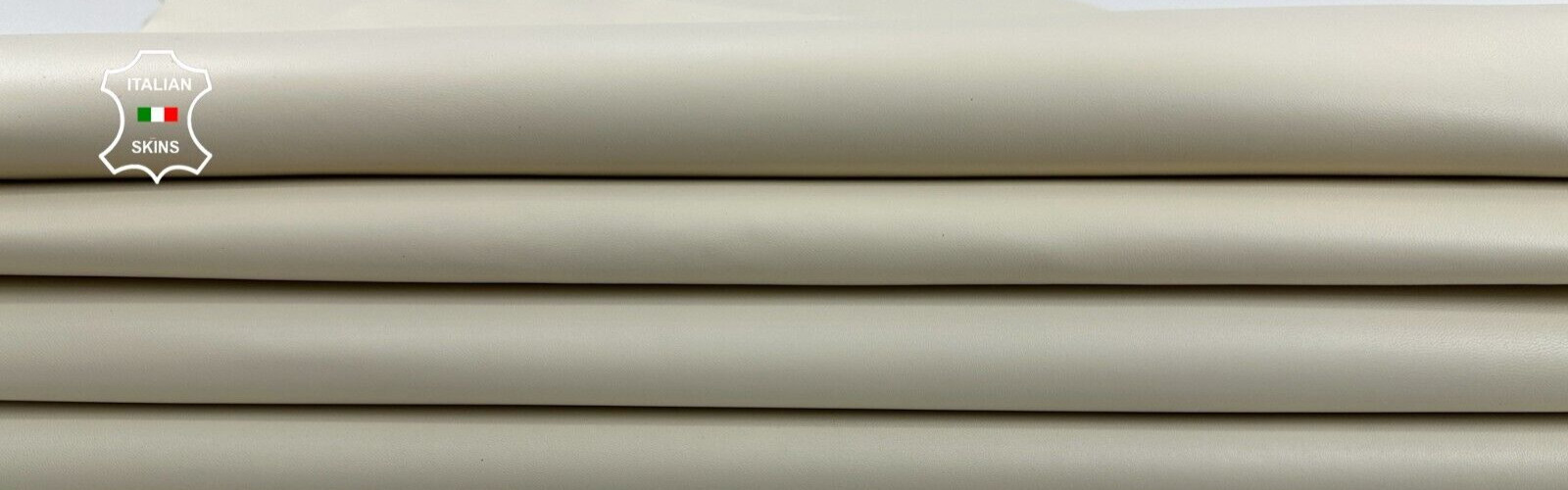 IVORY BUTTER Italian Metis Lambskin Sheep leather 2 skins 10+sqf 0.9mm #C3244
