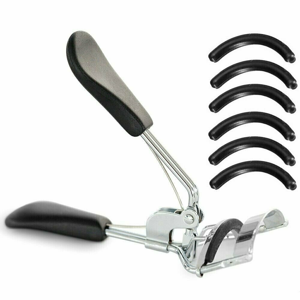 Eyelash Curler with 6 Pcs Refill Pads