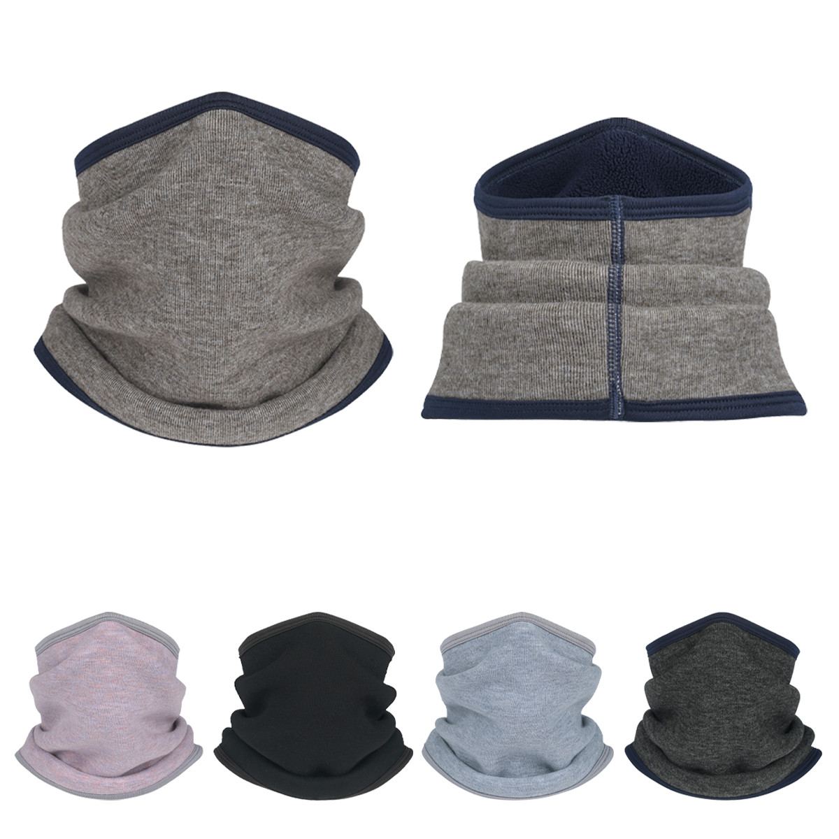 Winter Neck Warmer Soft Fleece Face Mask Scarf for Cold Weather Skiing Cycling