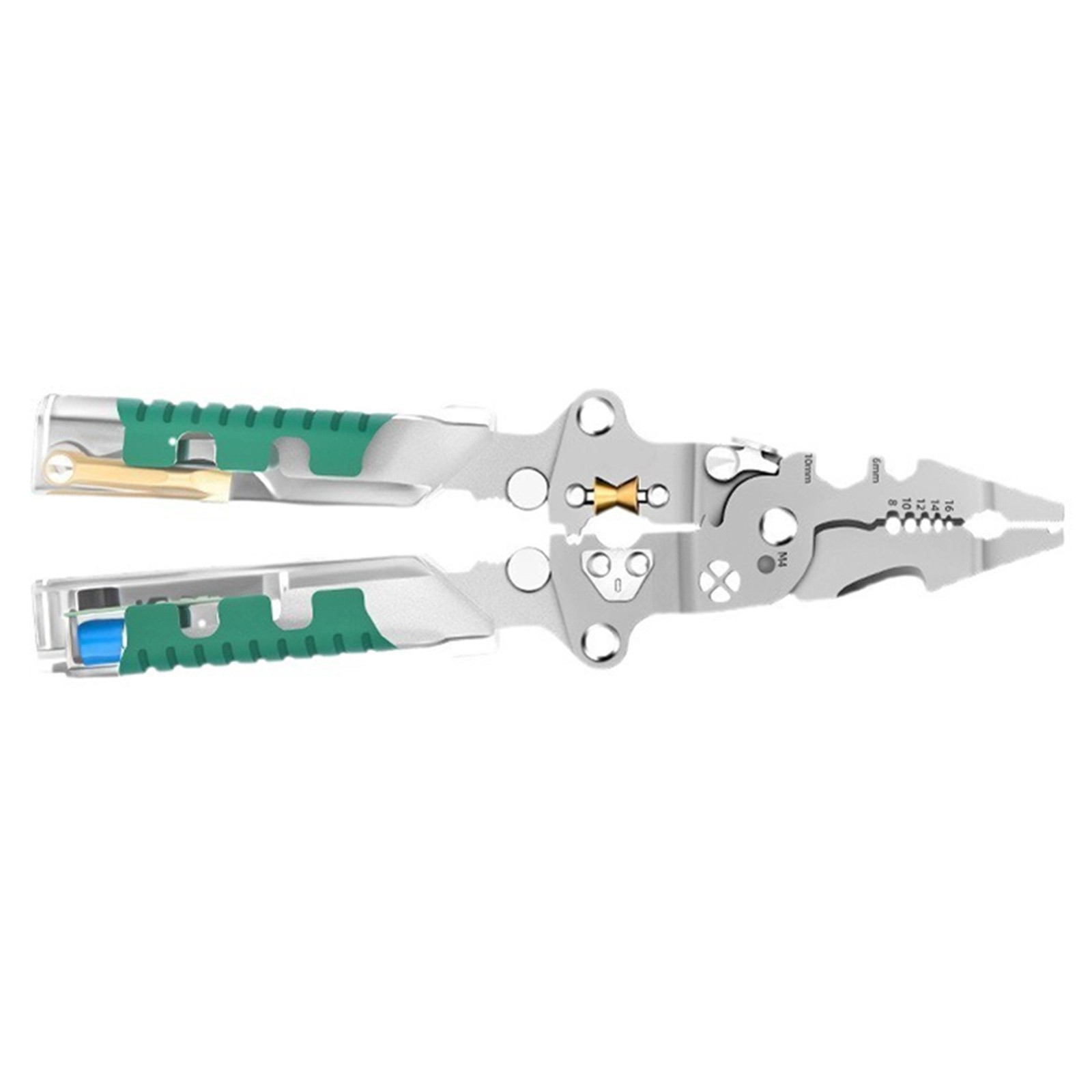 Portable Multi-Functional Folding Wire Stripper Pliers With Electrical Test