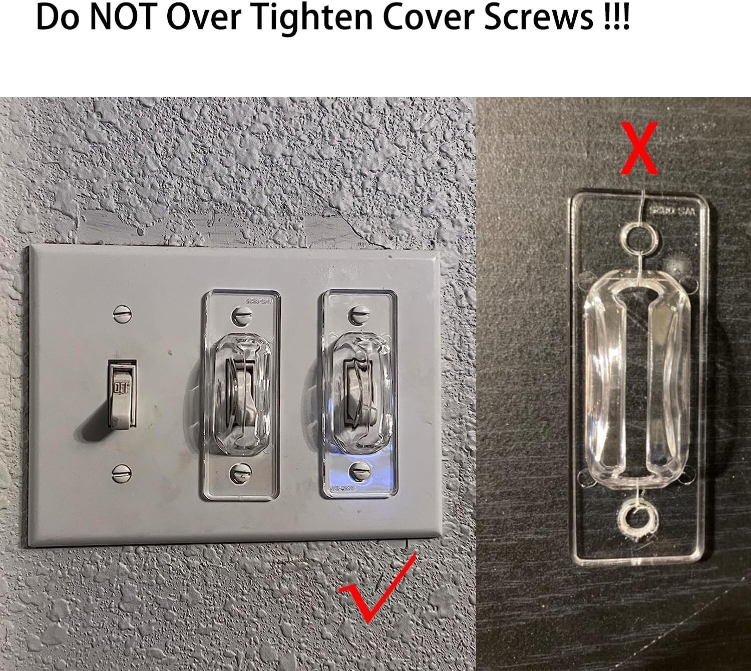 6-Pack Light Switch Locks – Childproof Cover Guards