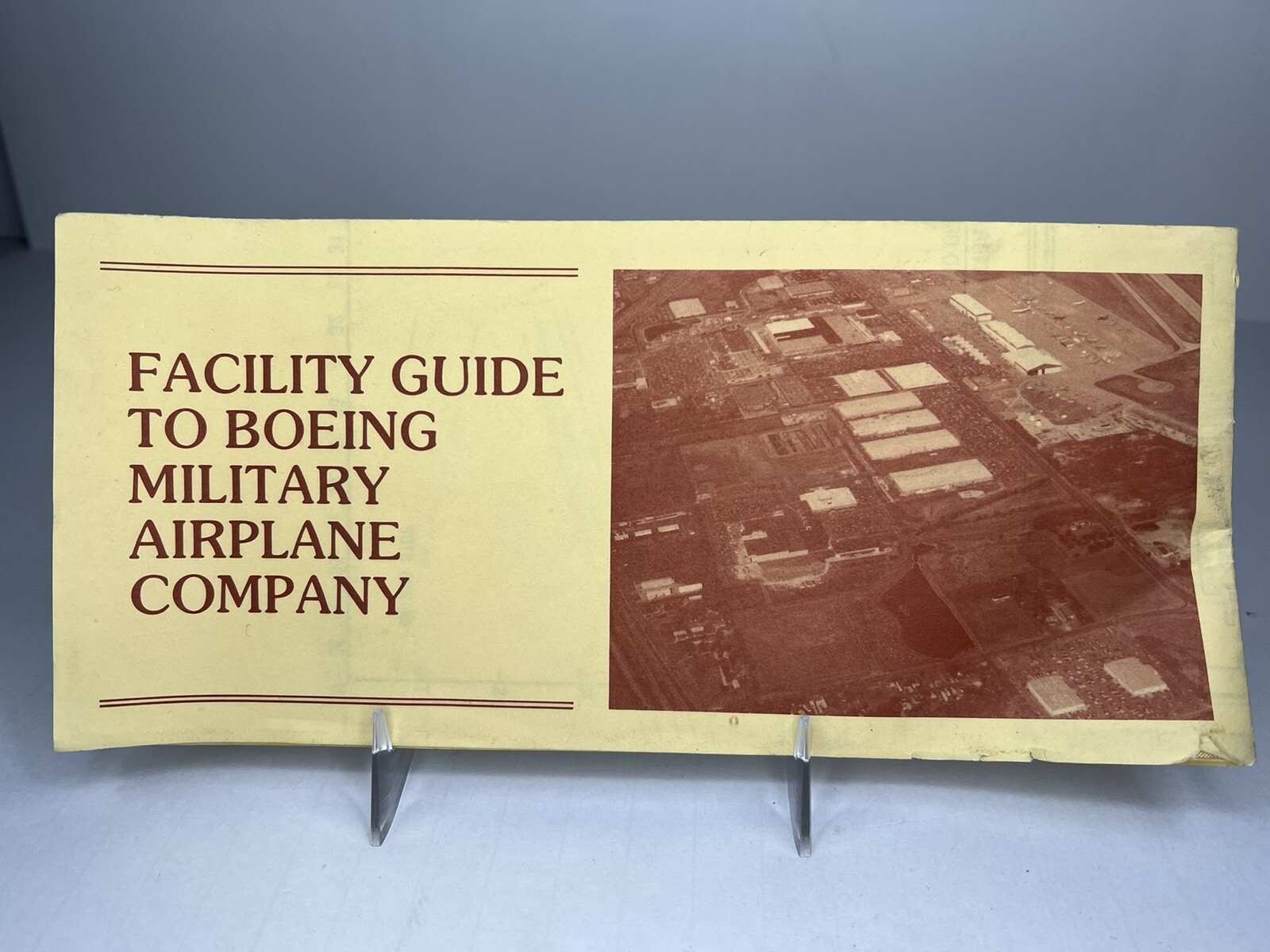 Vintage Facility Guide To Boeing Military Airplane Company Map