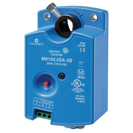 Johnson Controls M9104-Gga-3S Electric Actuator, 35 In.-Lb.-4 To 125F
