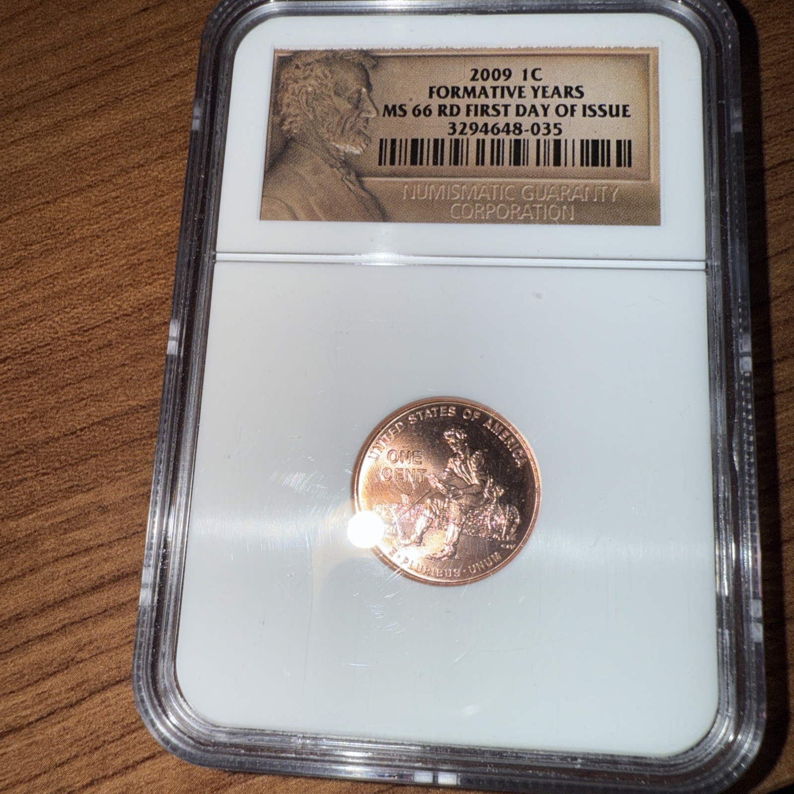 2009 NGC MS 66 RD FORMATIVE YEARS PENNY