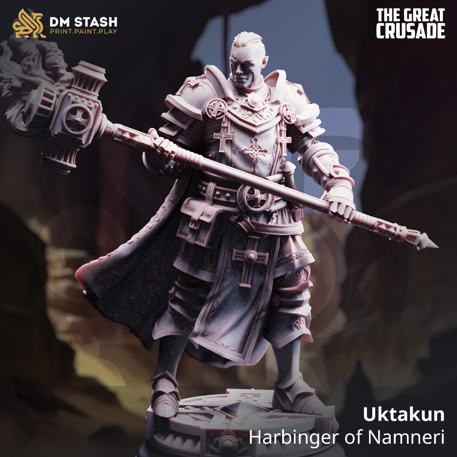 Dungeons & Dragons Colossal Cleric Fighter Paladin Miniature - DnD RPG Wargames