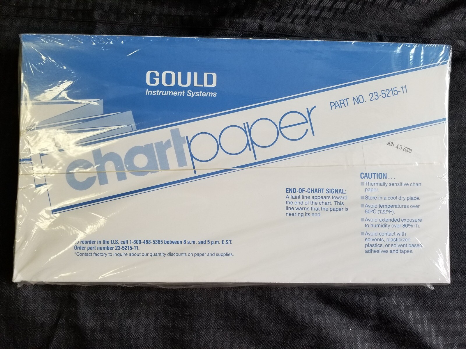 Gould Brush Fanfold Folding 384mm x 354’ Chart Paper 23-5215-11