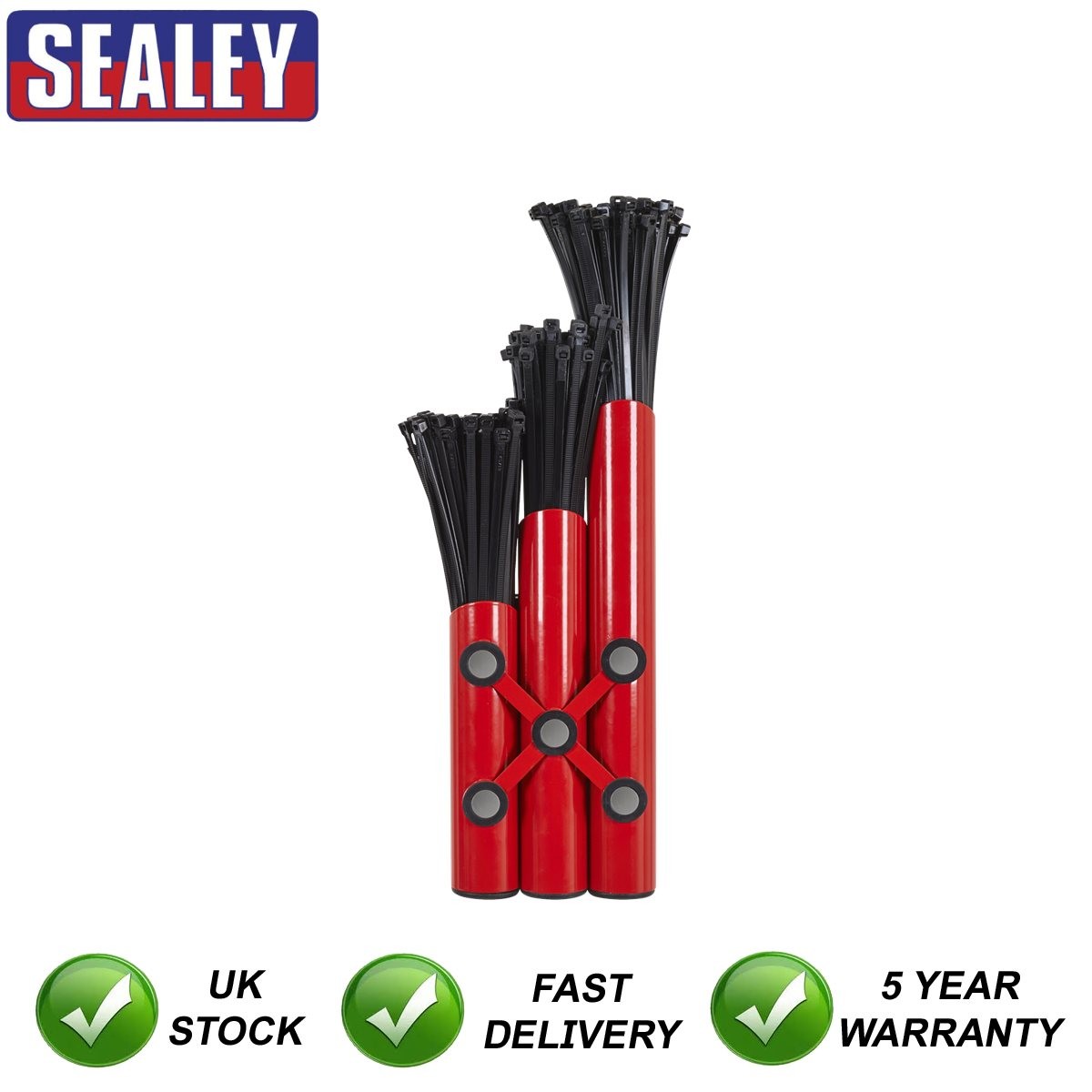 Sealey Large Magnetic Cable Tie Holder Red APCTHRXL