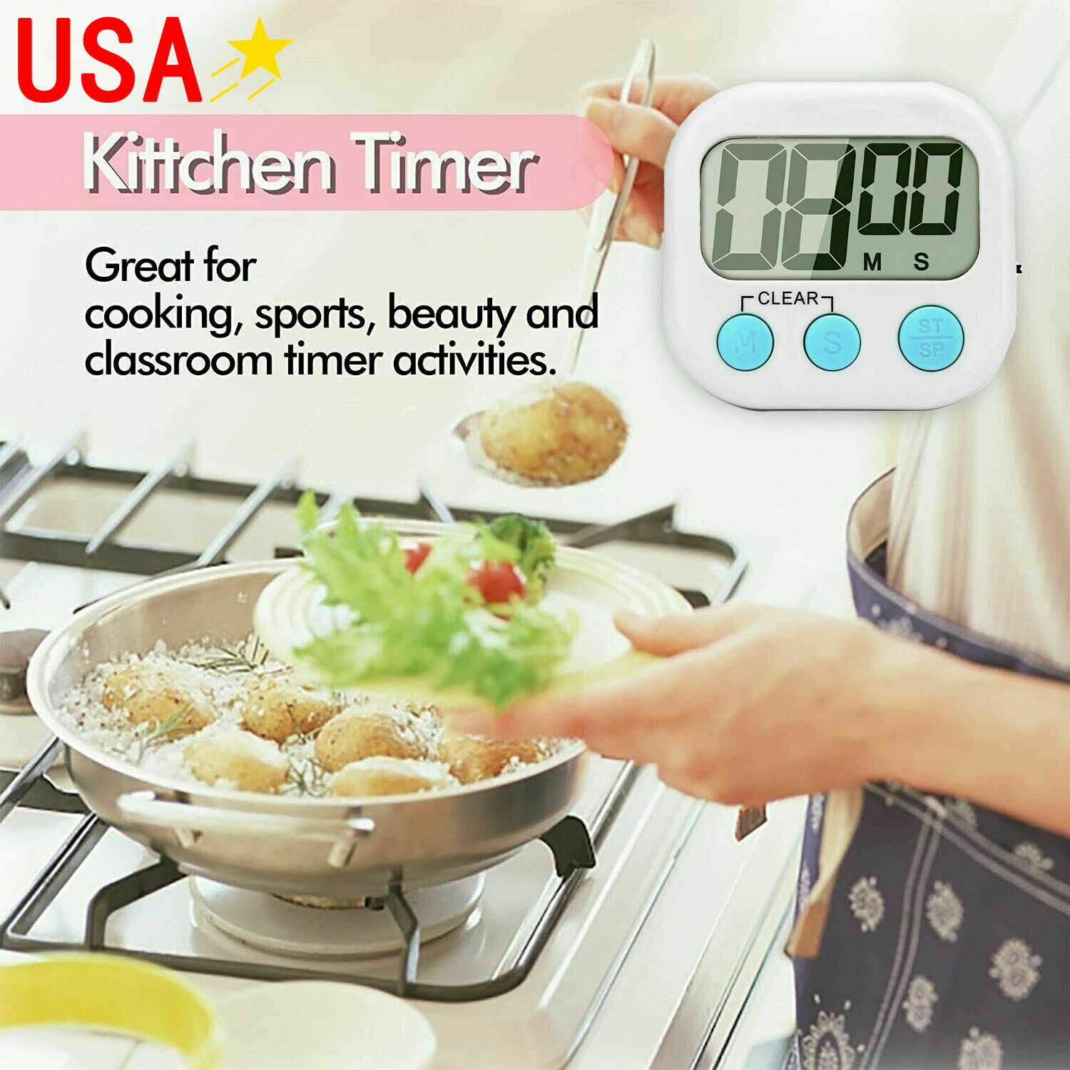 Mini timer home office kitchen soup cooking countdown exercise