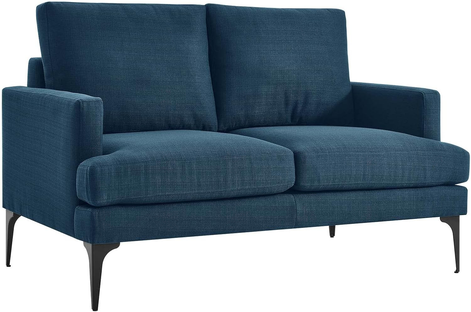EEI-6006-AZU Evermore Upholstered Fabric Loveseat, Azure