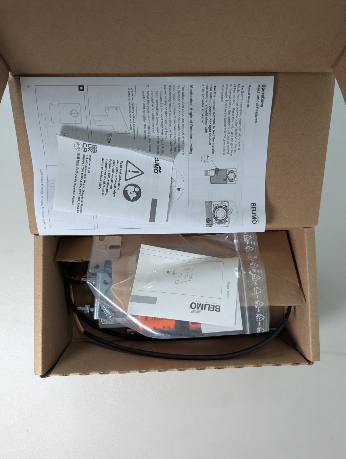 Belimo NMB24-SR Modulating Damper Actuator 90in-Lb AC/DC V