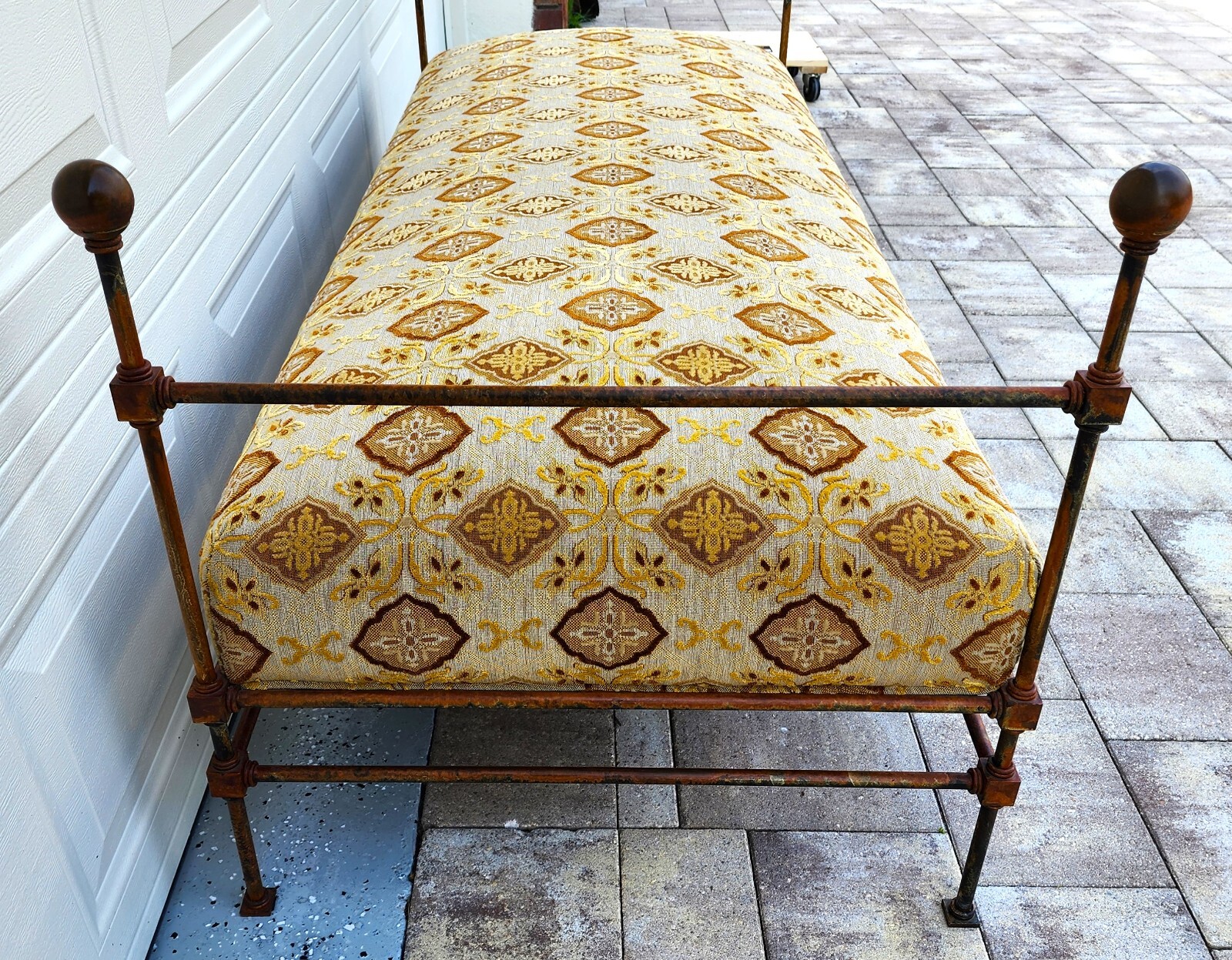 Antique Iron Daybed Bench
