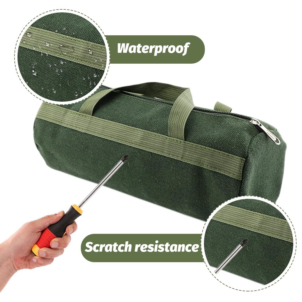 Tool Bag, Portable Multi-Purpose Canvas Tools Organizer, Heavy Duty Storage H...