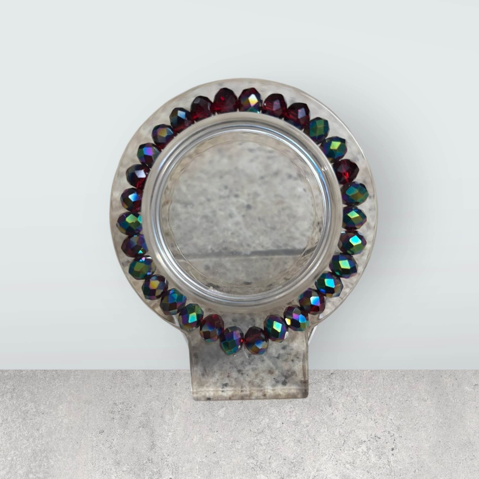 Handmade Glass Beaded Stretch Bracelet 0184
