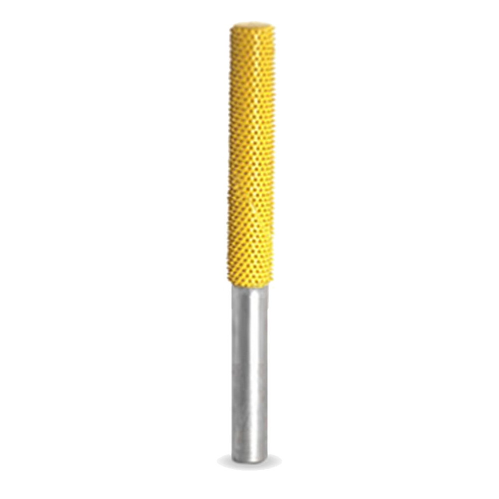 SABURR TOOTH 1/4" Cylinder Burr Bit Fine (Yellow) - 1/4" Shank - 14C14SE-40