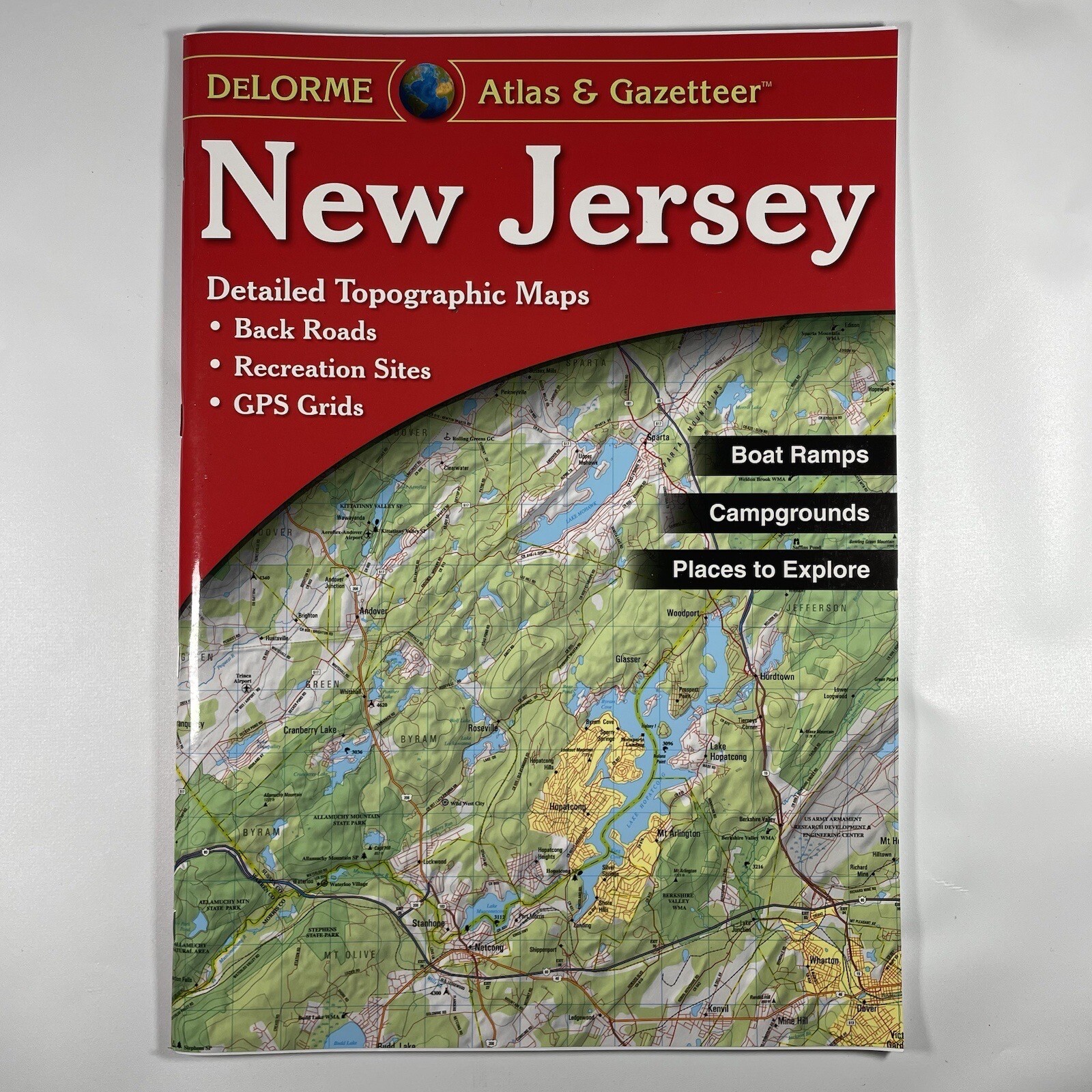 New Jersey State Atlas & Gazetteer DeLorme 2005 Topographic Maps GPS Grids Roads