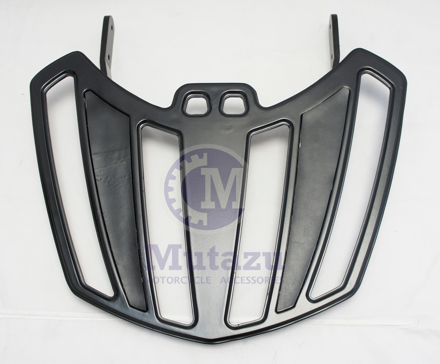 Mutazu Black Stamped Metal Luggage Rack for Victory Cross Country Road Backrest