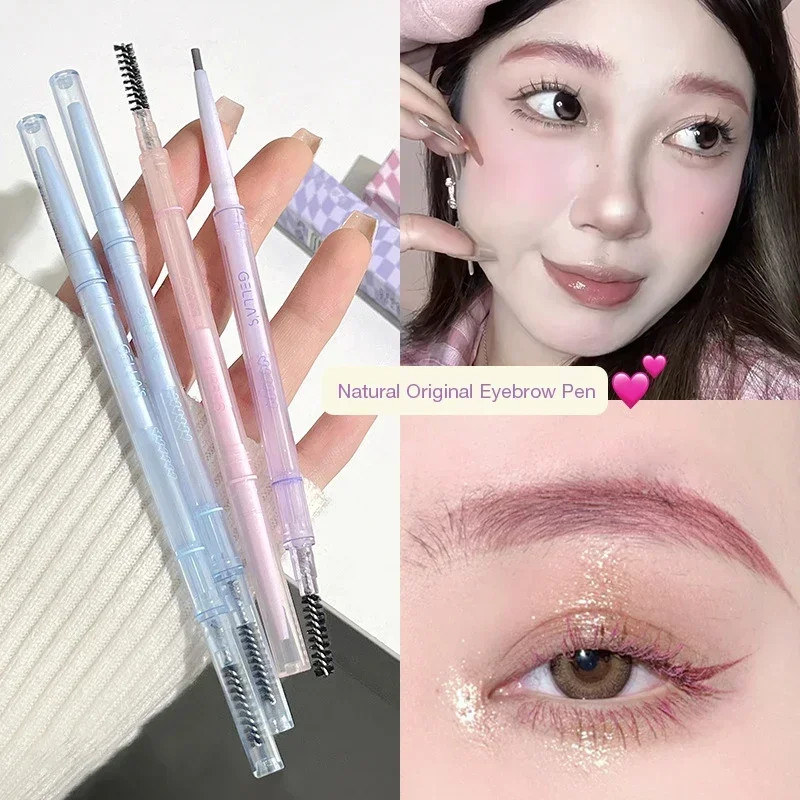 1.5mm Ultra Fine Double-Ended Eyebrow Pencil Waterproof Sweat-proof Long Lasting