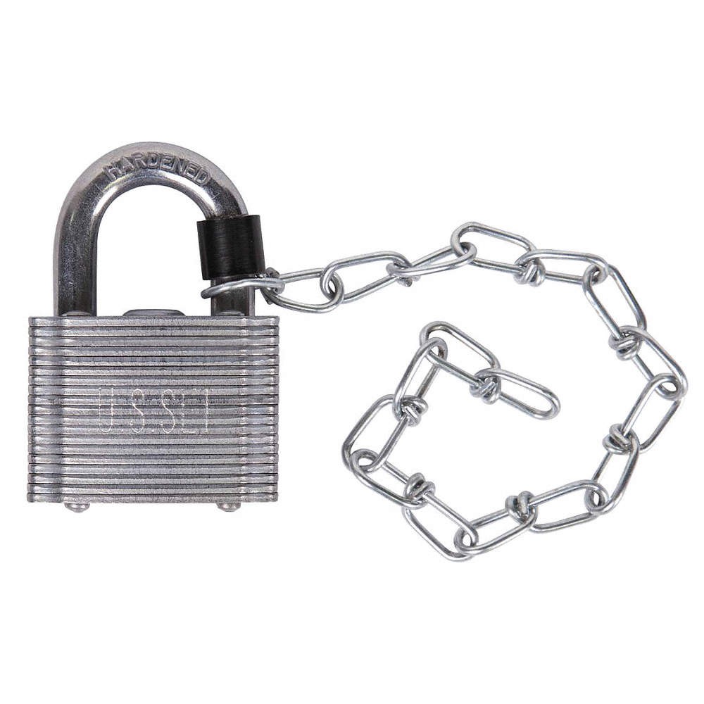 ABUS 41USG/45 Chain Keyed Padlock, 13/16 in,Square,Gold 6WNY8