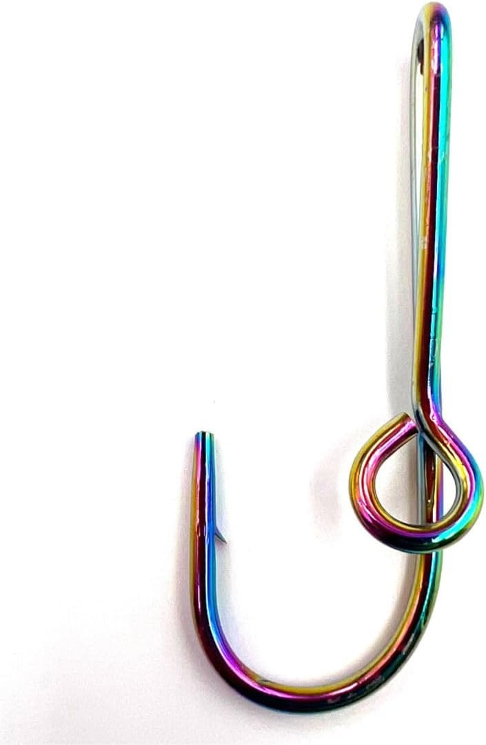 1* Fish Hook Hat Clip Color Hats Pins Colorful Fish Hooks  for Cap Hat Tie Clasp