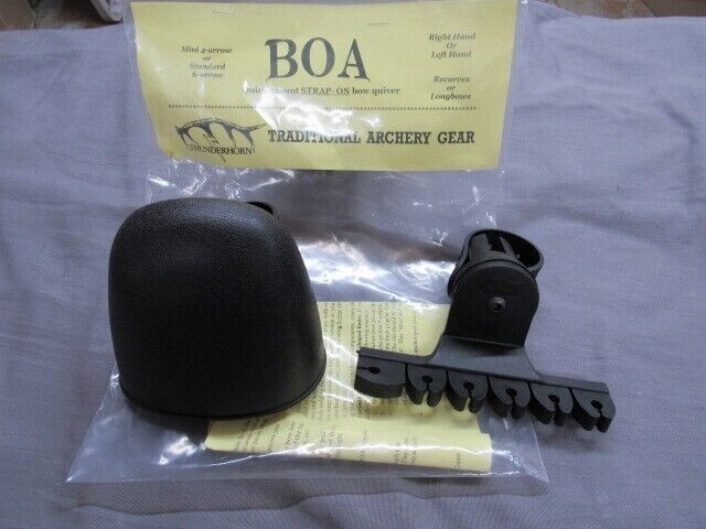 Thunderhorn BOA Strap Quick Mount  6 Arrow Plastic Quiver Recurve & Longbow