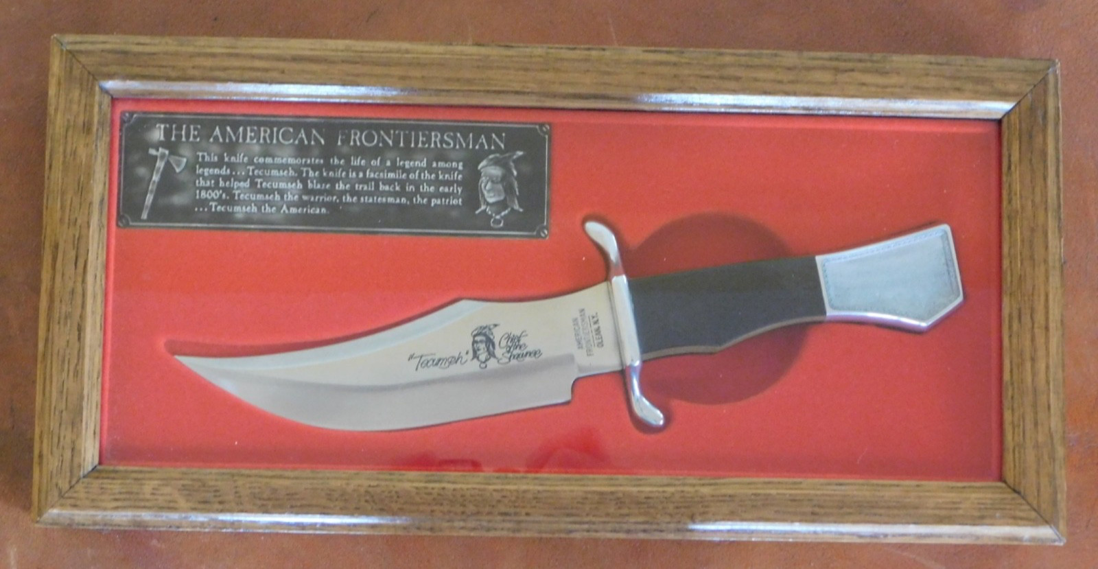 CutCo American Frontiersman Series Tecumseh Chief Of Shawnee Collector Knife