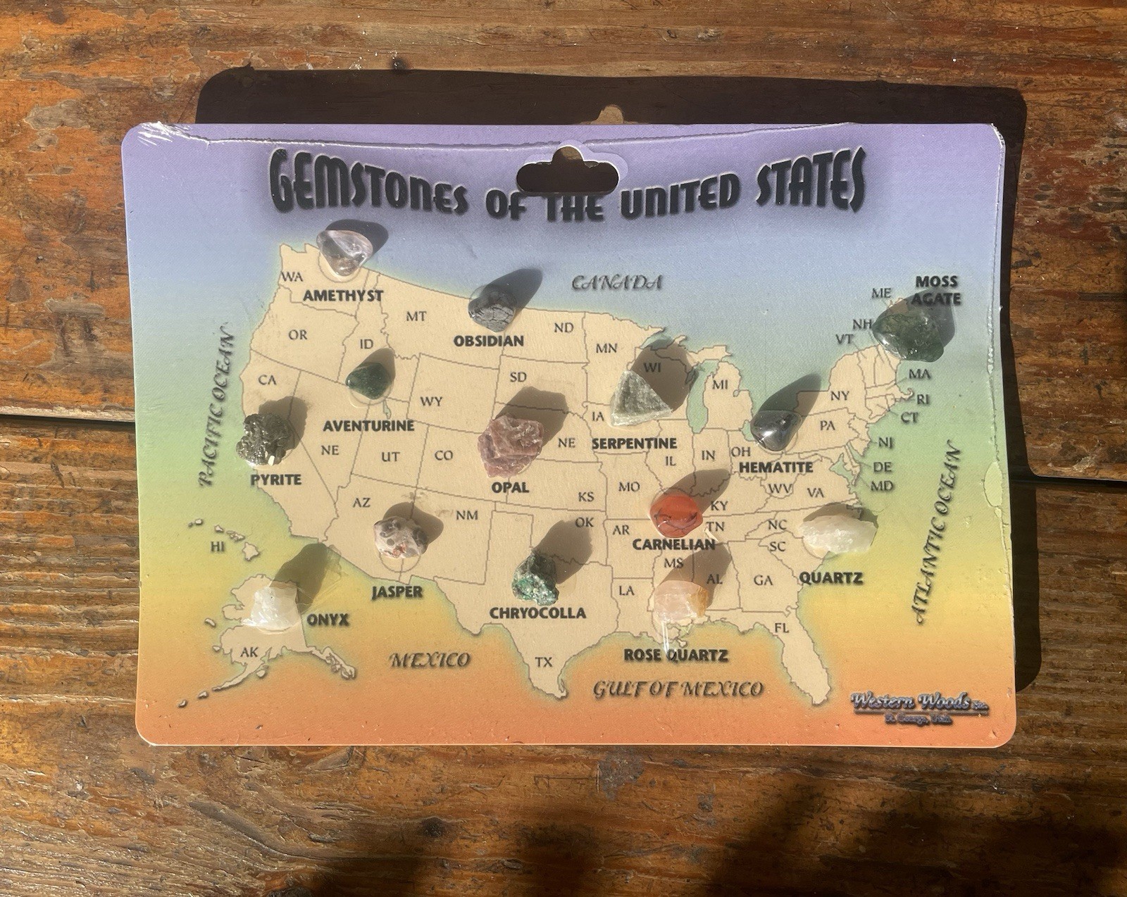 Vintage Sealed Western Woods “Gemstones of the United States”