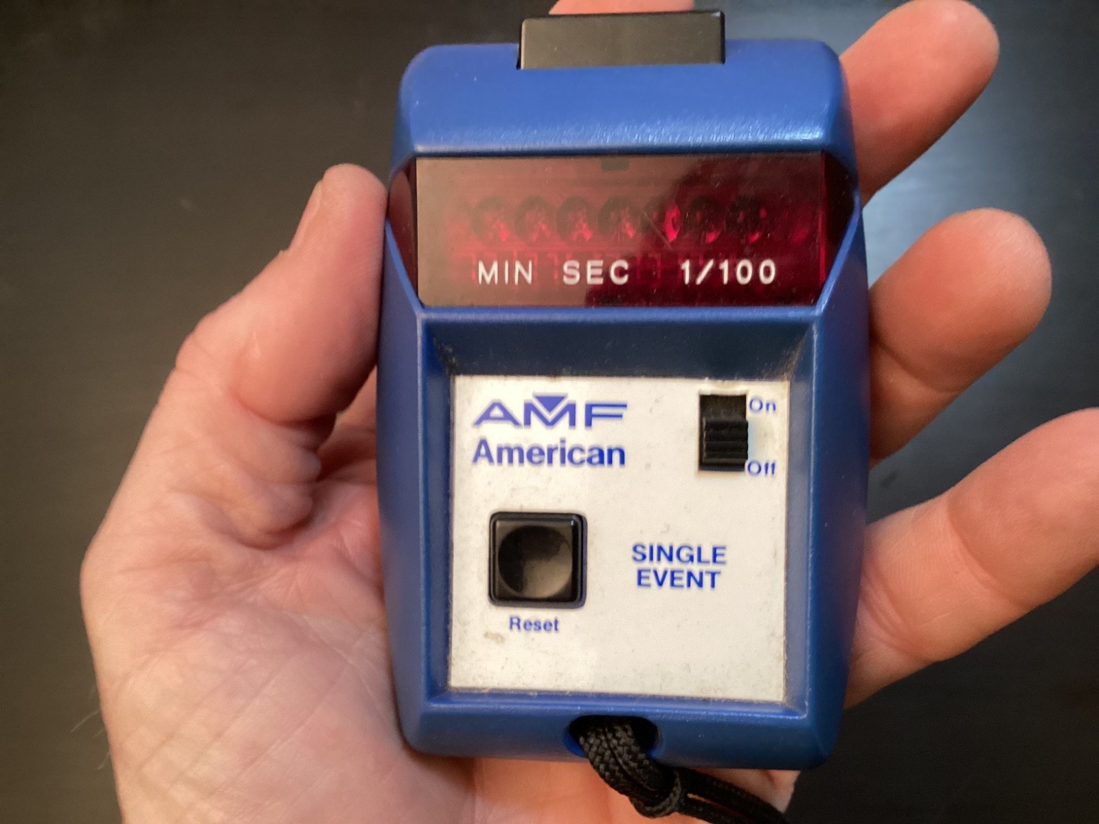 Vintage AMF American Single Event Timer Stopwatch Works