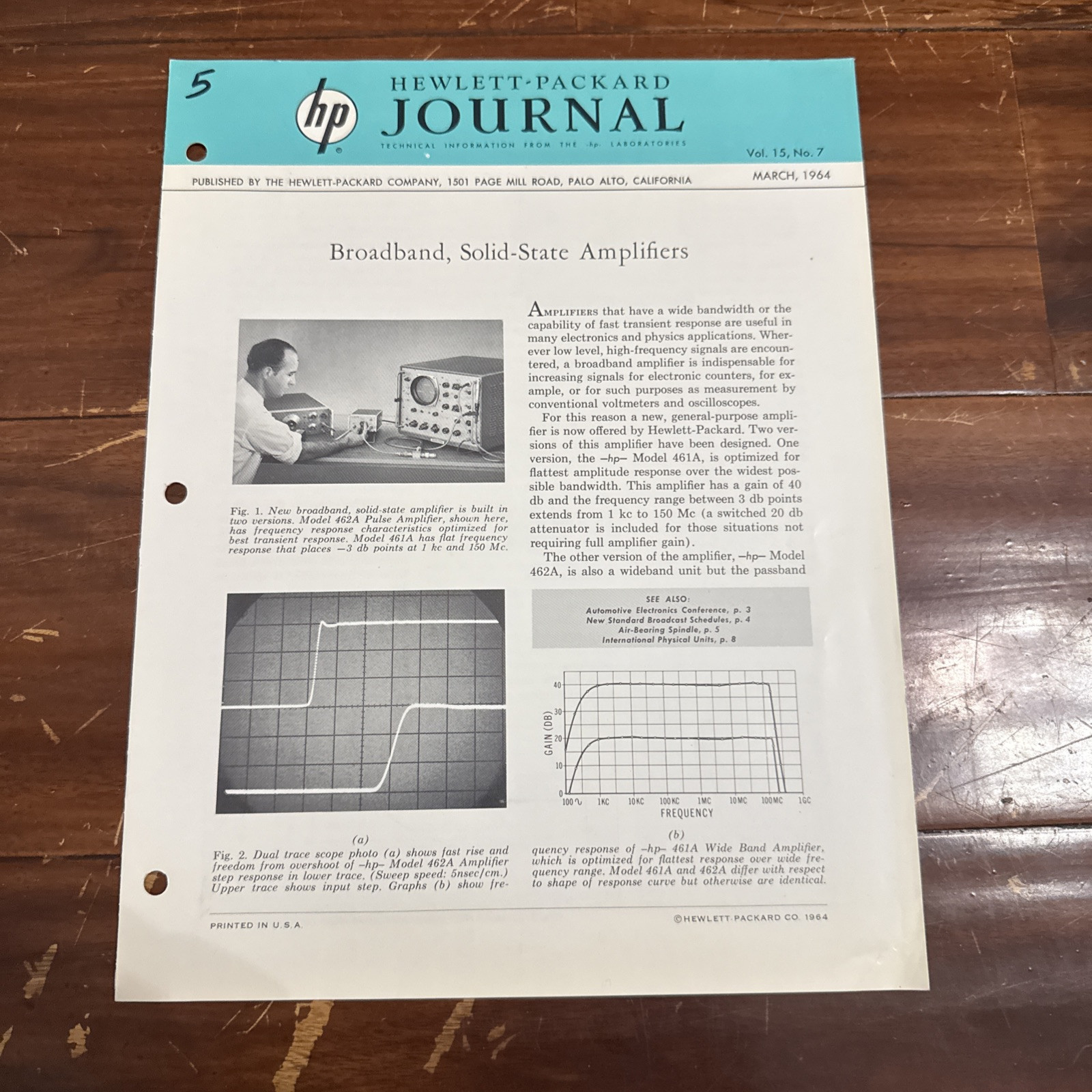 HP Hewlett-Packard Journal Vol 15 No. 7 ~ March 1964