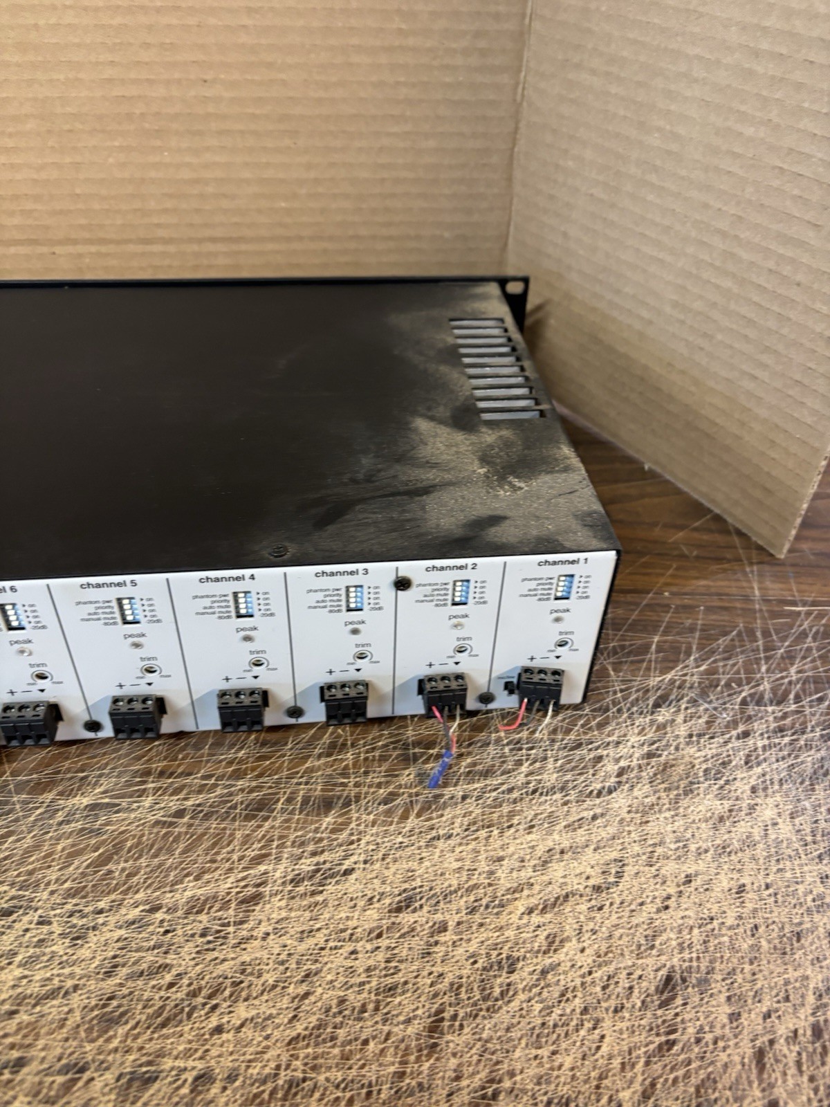 BiAmp MXA35 6-Channel Power Amplifier w/ HD Power Cord bs8