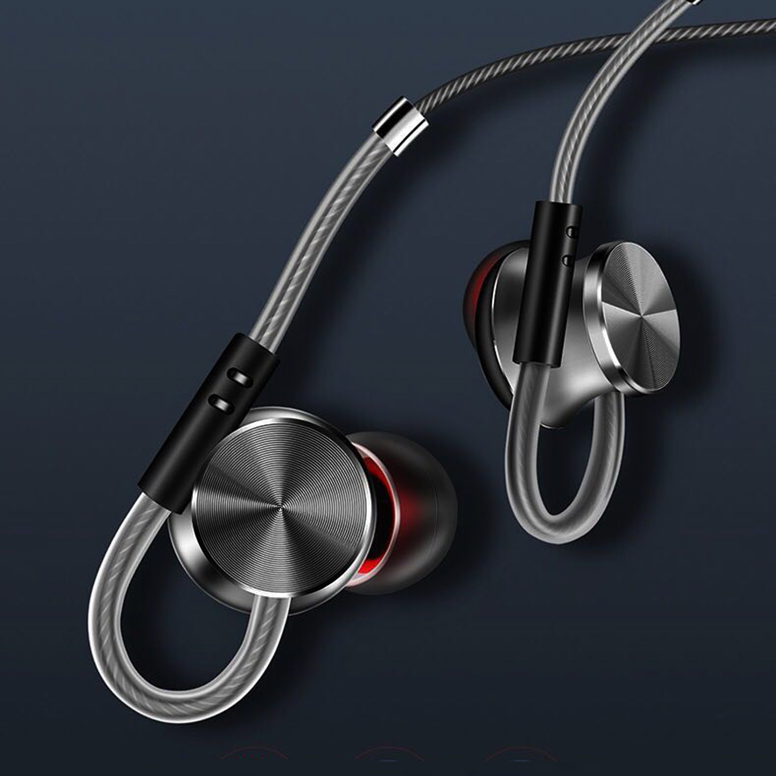 Wired Earbuds with Mic Music Control, Stereo Bass Noise Cancelling Headphones