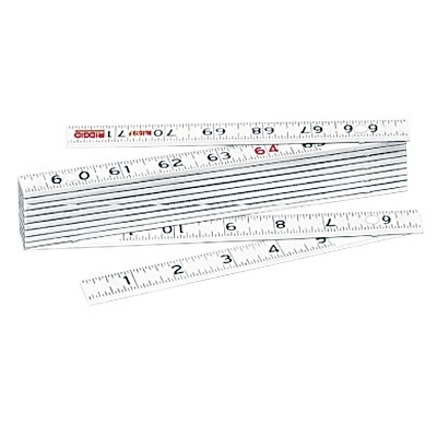 Fiberglass Folding , Model 1619F, 6 ft, SAE, 6 in Inside Flat Reading Ridge Tool