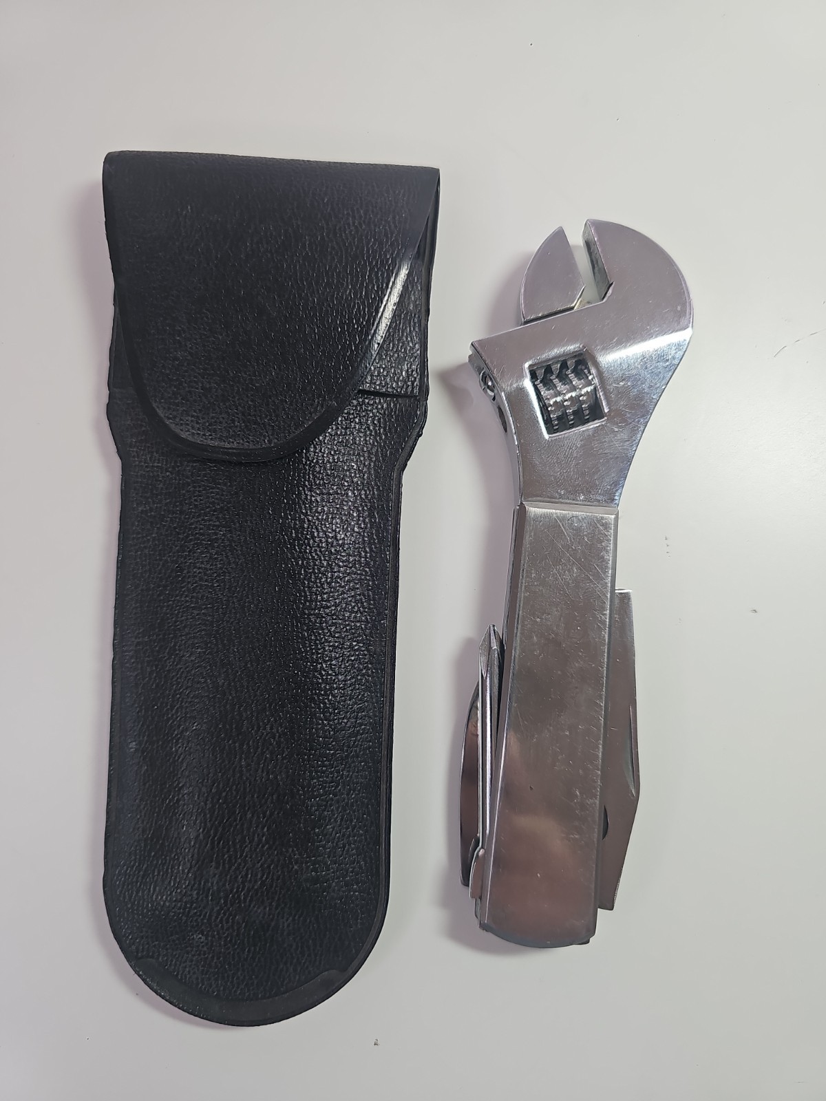 Vintage Japanese Multi Tool Adjustable Wrench Knife Screwdrivers Bottle Opener +