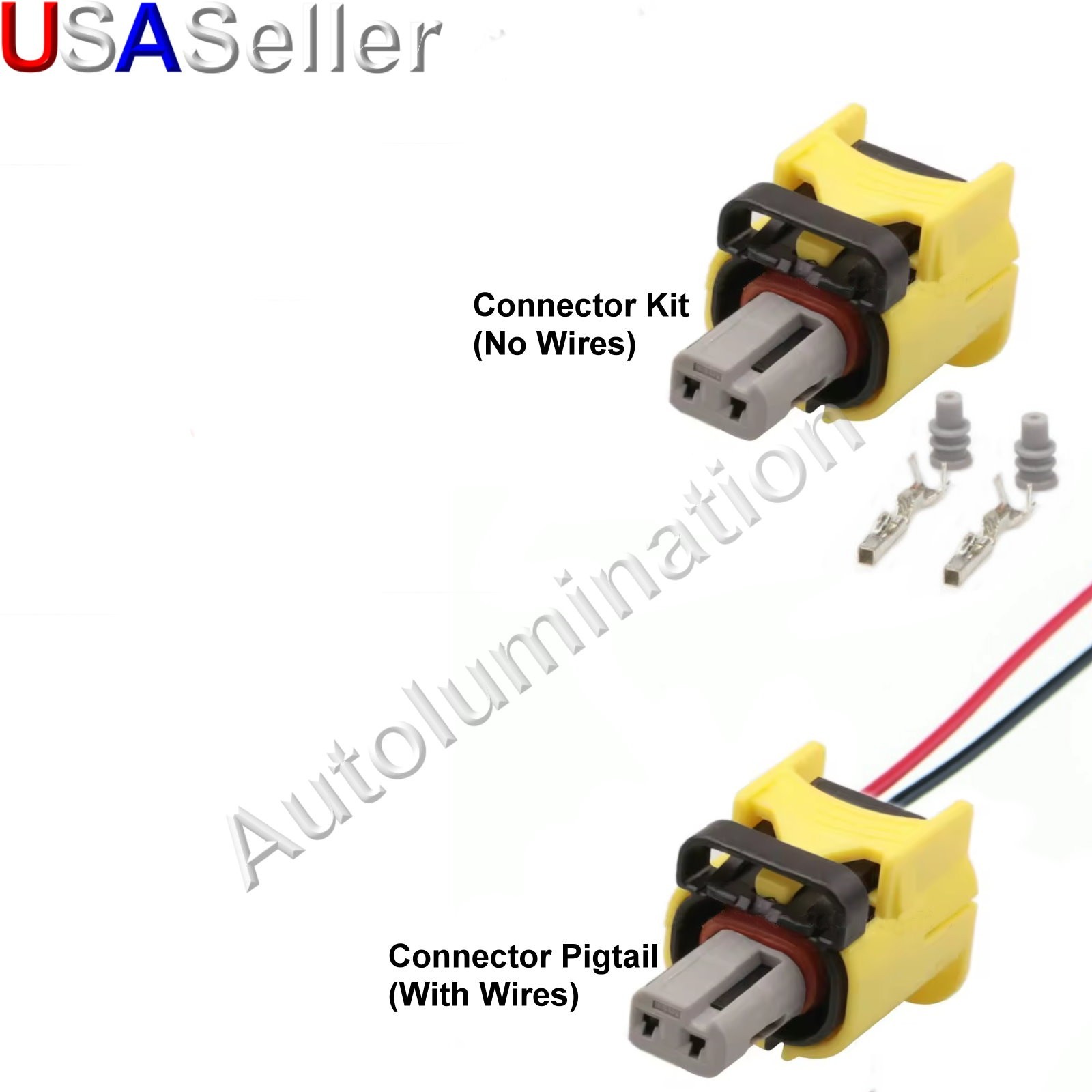 Honda Impact Crash Sensor Pigtail Connector Plug Yellow Accord Civic