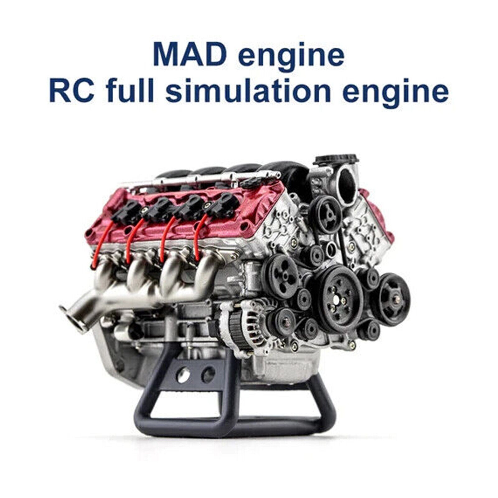 For Adults V8 Engine Full Assembly Model Kit Internal Combustion DIY Hobby USA