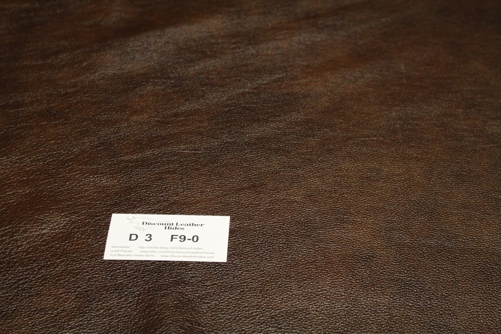 A BEAUTIFUL ELEGANT BROWN!  cowhide remnants  AB 22