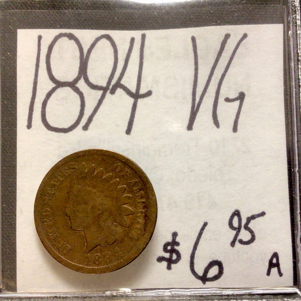 1894 Indian Head Cent VG! ENN Coins