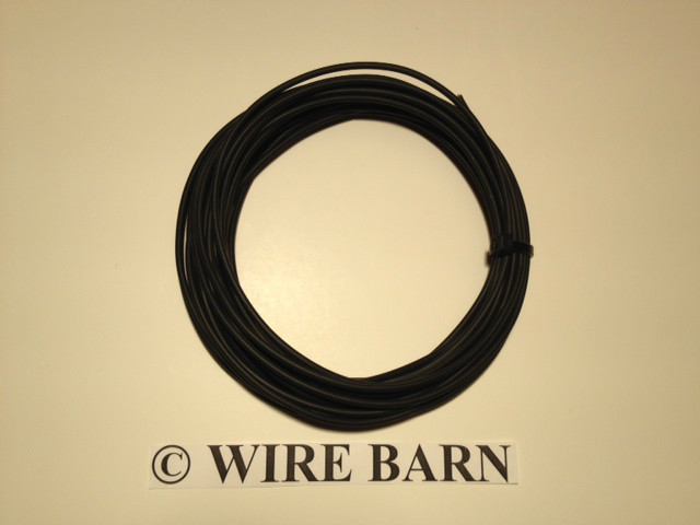 16 GAUGE TXL BLACK AUTOMOTIVE WIRE - HIGH TEMP - 25 FT PRIMARY HOOKUP WIRE USA