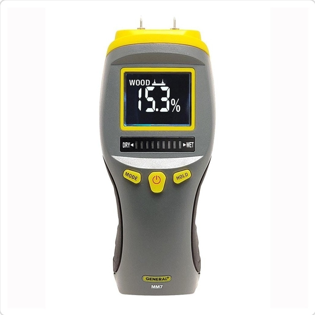 General MM7 Pin Type Digital Moisture Meter for Water Damage Mold Prevention New