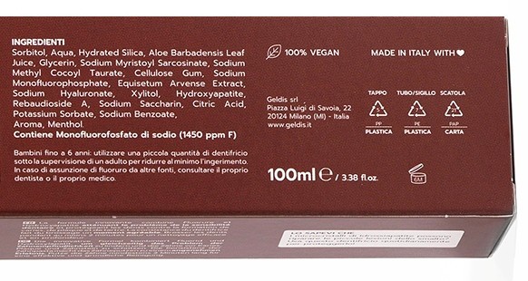 Geldis Sensitive Toothpaste With Fluoride – Cookie 100ml/ 3.38 fl/Oz