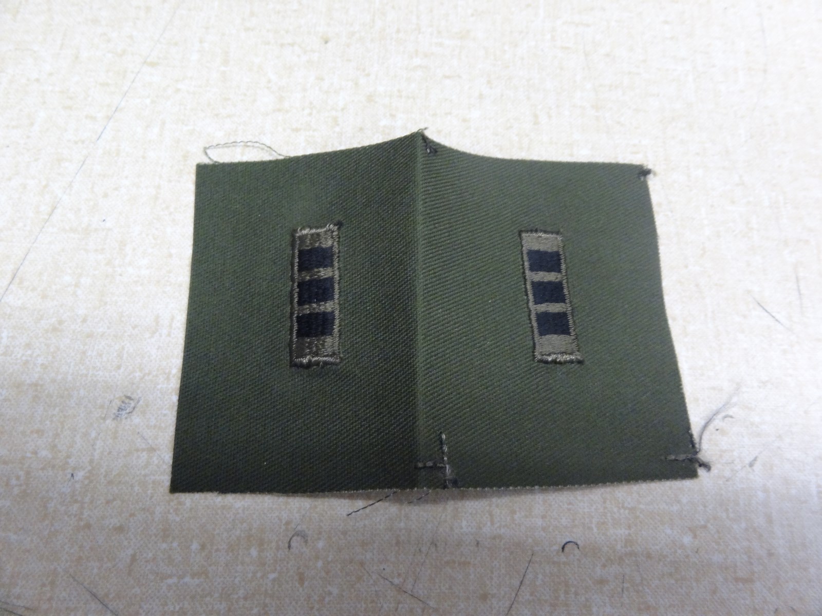 US MILITARY SEW ON PATCH ARMY SET OF 2 SUBUED WARRANT OFFICER 3 CW3 USED AND NEW