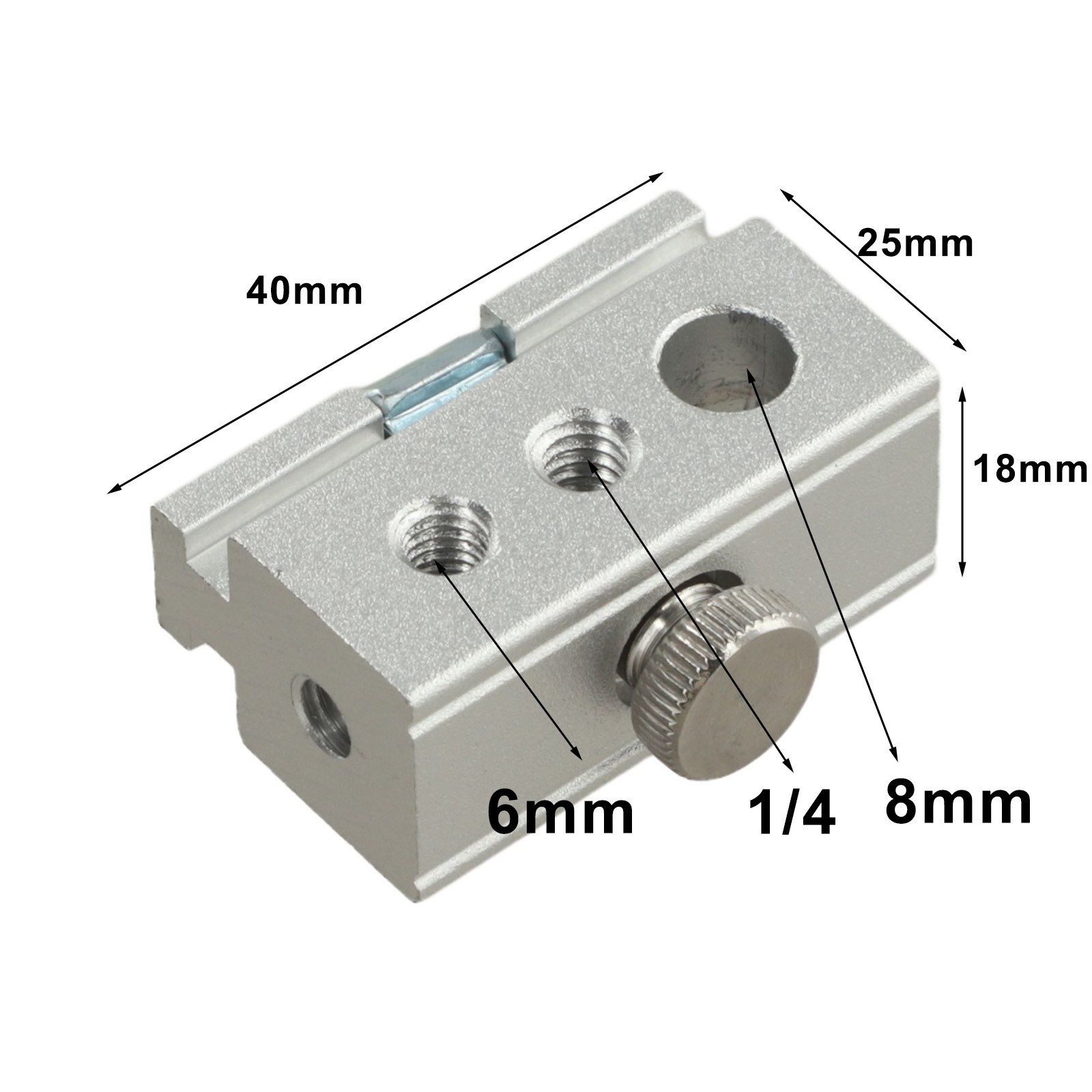 Aluminum Alloy Camping Table Clip Slider for IGT System Quick Installation