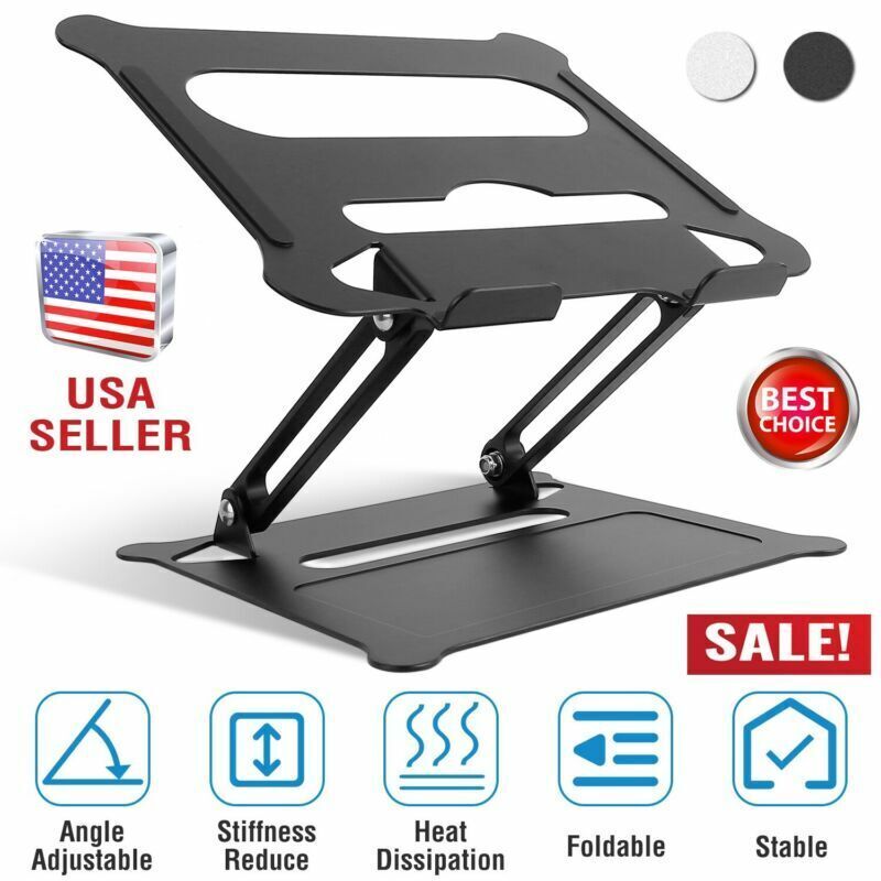 Foldable Notebook Laptop Holder Riser Heat Vent Tablet Stand Ergonomic Elevator