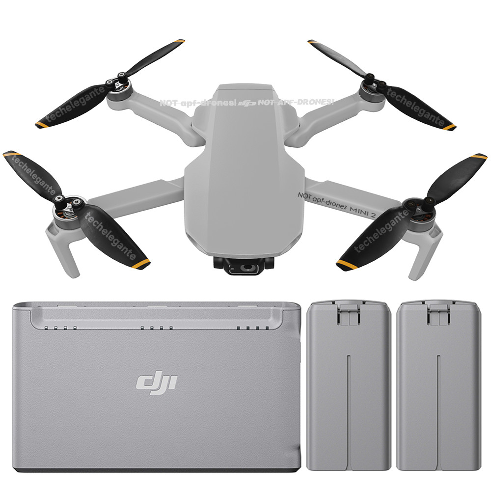 DJI Mini 2 Drone with 2 Flight Batteries & Two-Way Charging Hub - 90% New