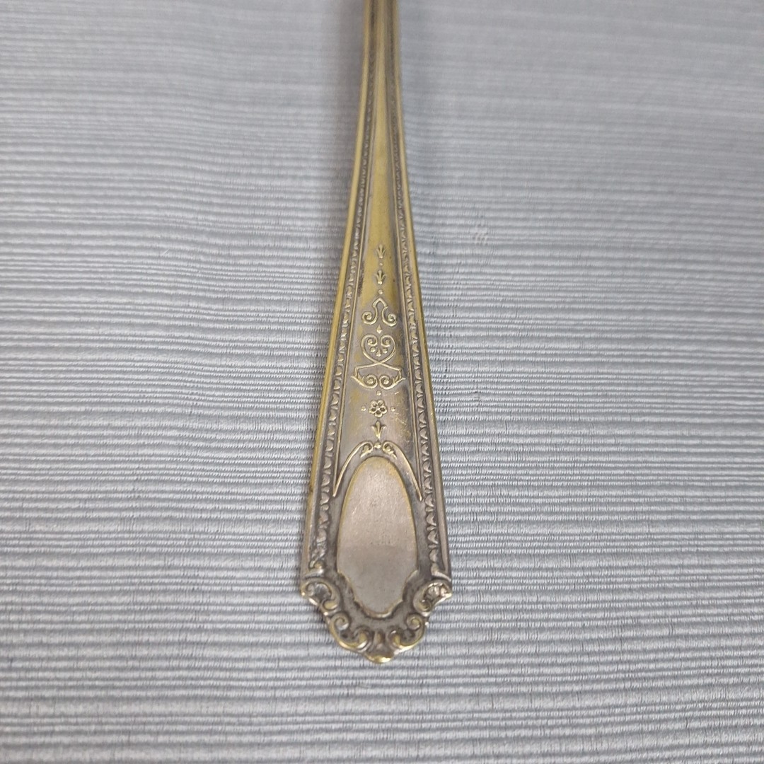 Vintage Standard Silverplate Flatware Serving Fork Meat 8.5"