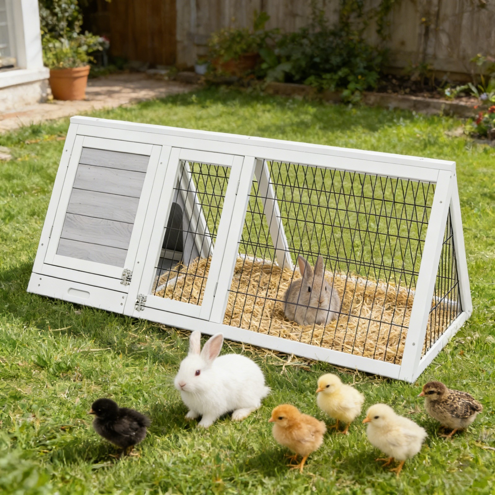 Wooden Quail Cages, Outside Duck Houses, and Chicken Hutch for Small Animals