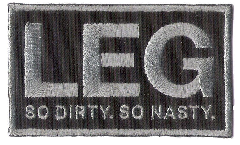 INFANTRY LEG - Grunt - Wax Backing 3 3/4" X 2 1/4" Embroidered Patch - So Nasty