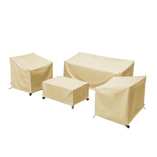 Patio Furniture Covers,Outdoor Furniture Cover Waterproof,Patio X-Large Beige